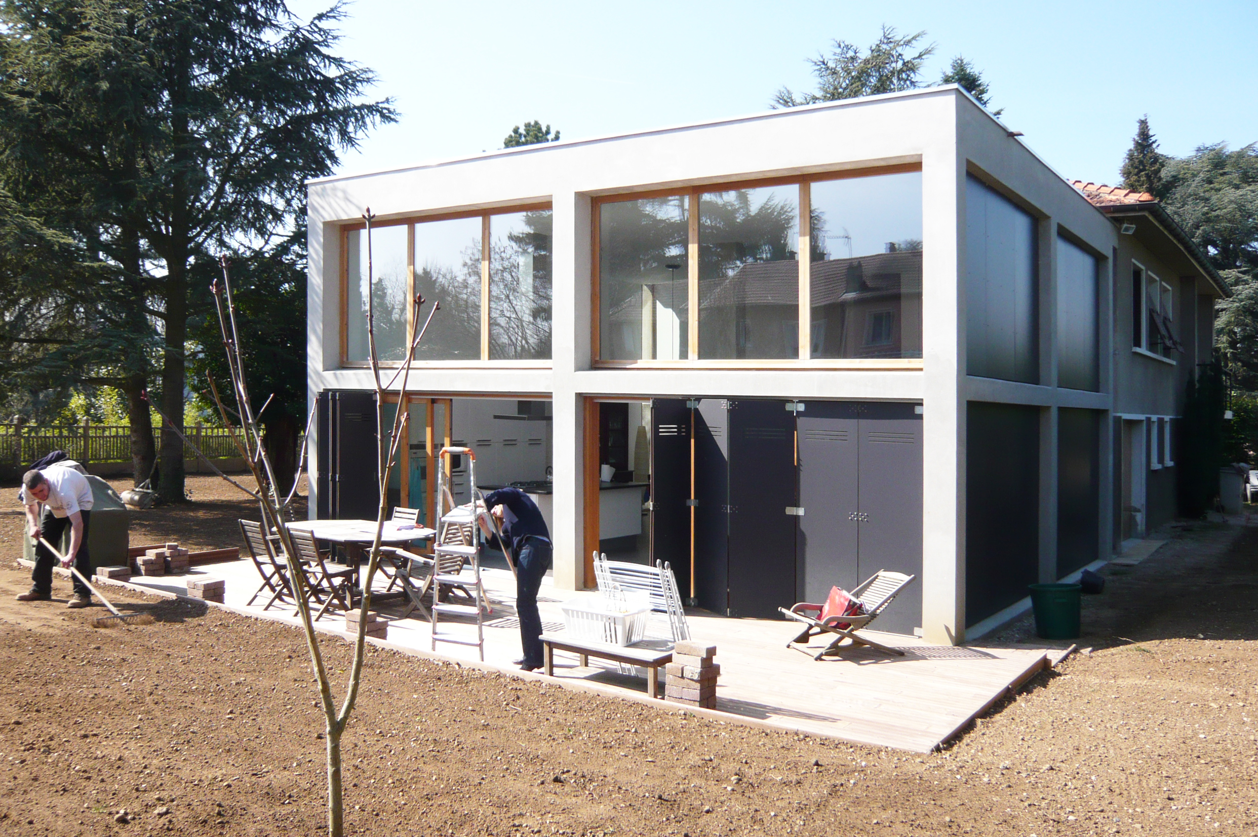 extension-contemporaine-caluire-ossature-beton